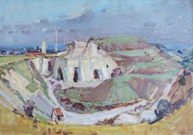 Industrielandschaft, Frankreich 1952