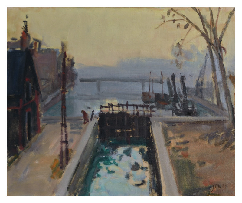 Schleuse, 1950er Jahre