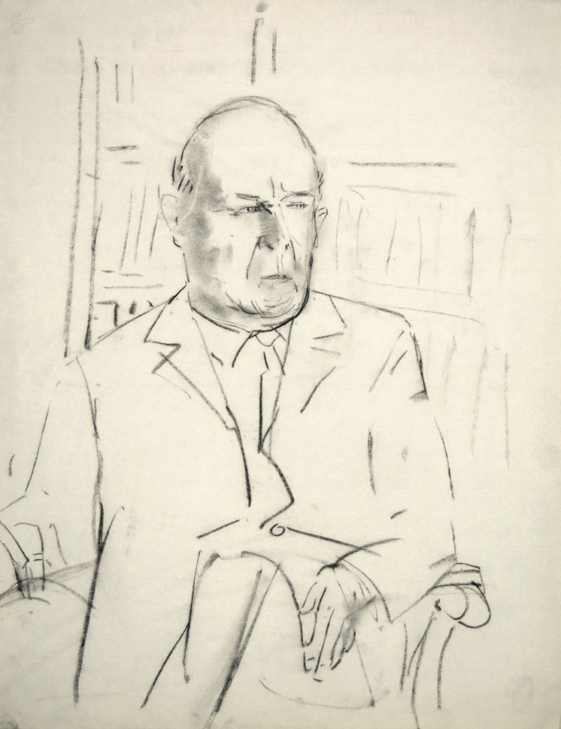 Porträt eines sitzenden Mannes