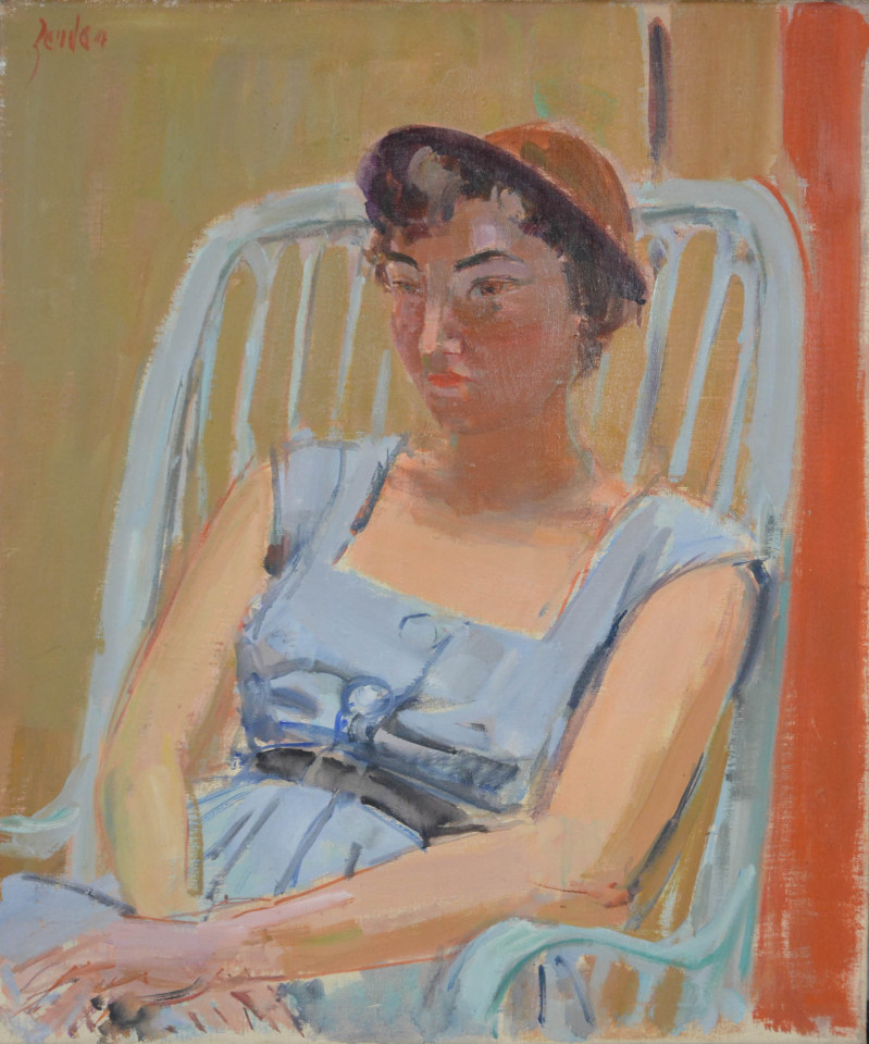 Damenporträt, Luzia Bühler