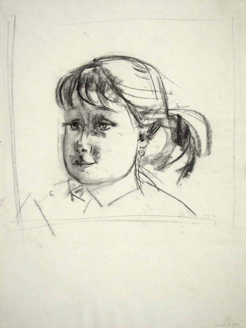 Portrait eines Mädchen mit Pferdeschwanz