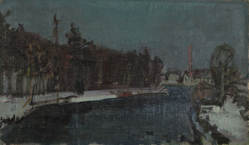 La Töss en hiver, um 1942