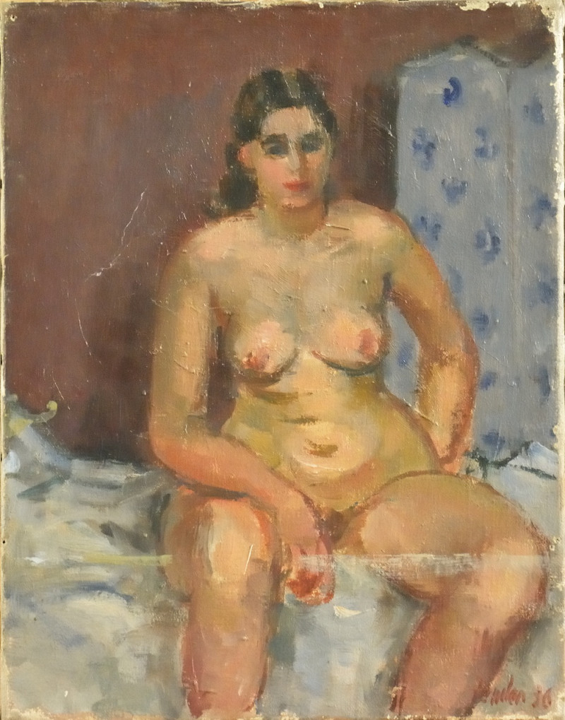 Akt vor Paravent, 1936