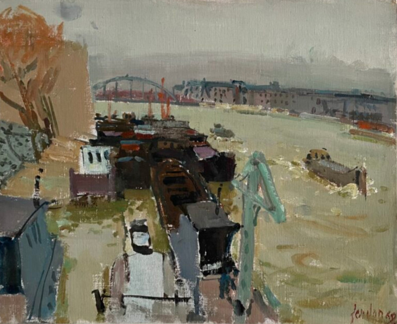 Seine, 1969. Öl
