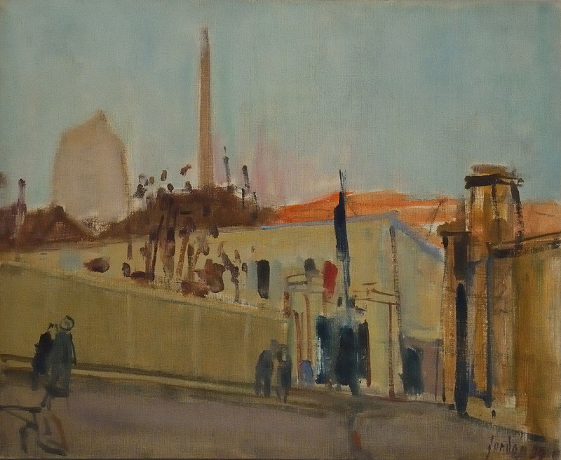 Le portail de la caserne à Clarmart, 1959