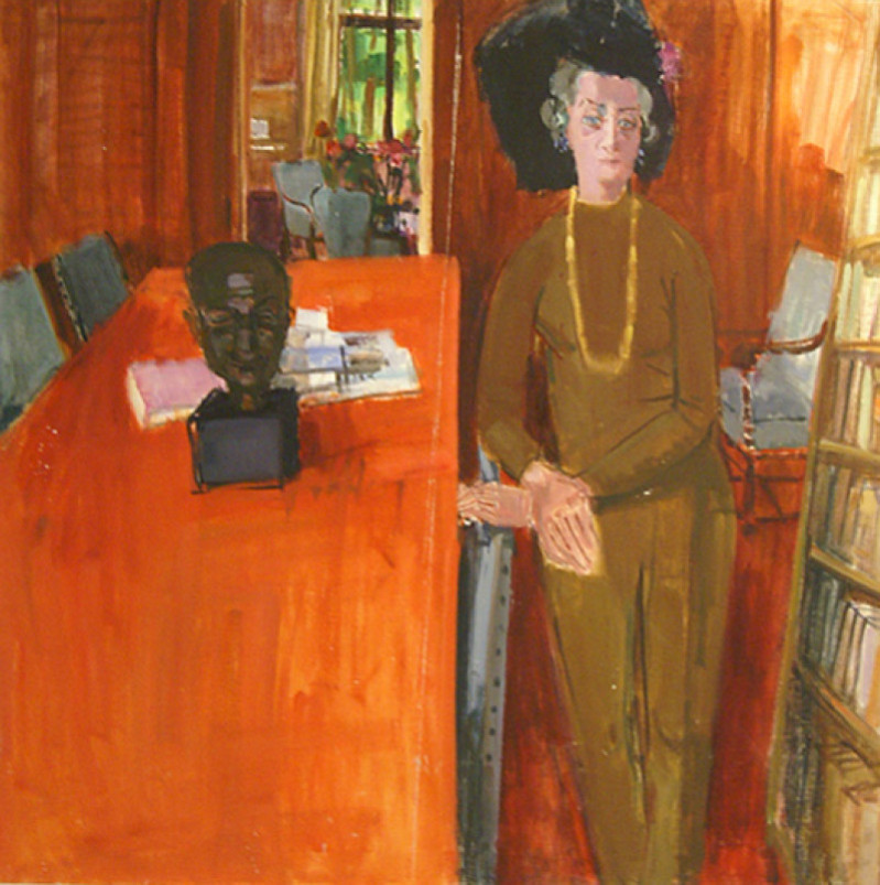 Nelly mit Kopf Rudolf Zender von Otto Charles Bänninger, 1976