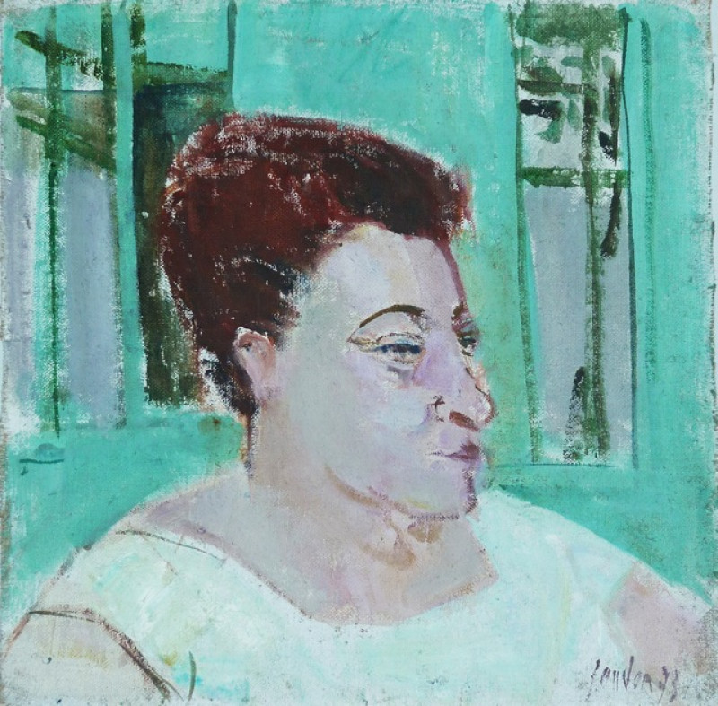 Paris, La patronne du bistro vert, 1973