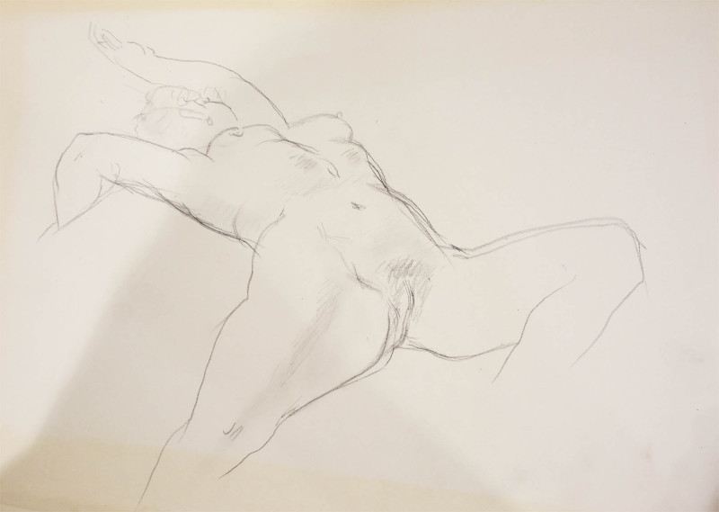 Liegender weiblicher Akt