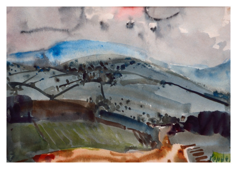 Hügelige Landschaft in der Toskana