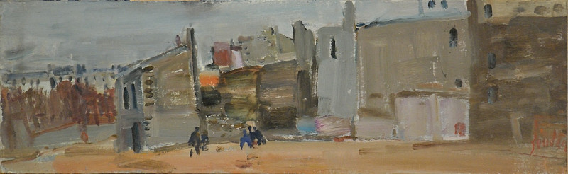 Stadtstudie mit Figurenstaffage