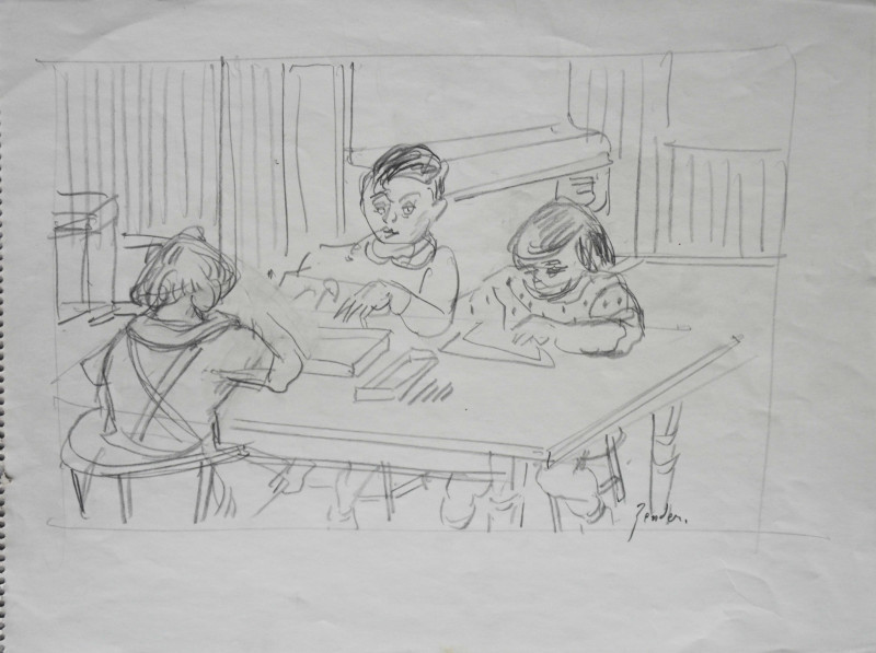 "Kinderpartner" und "zeichnende Kinder"