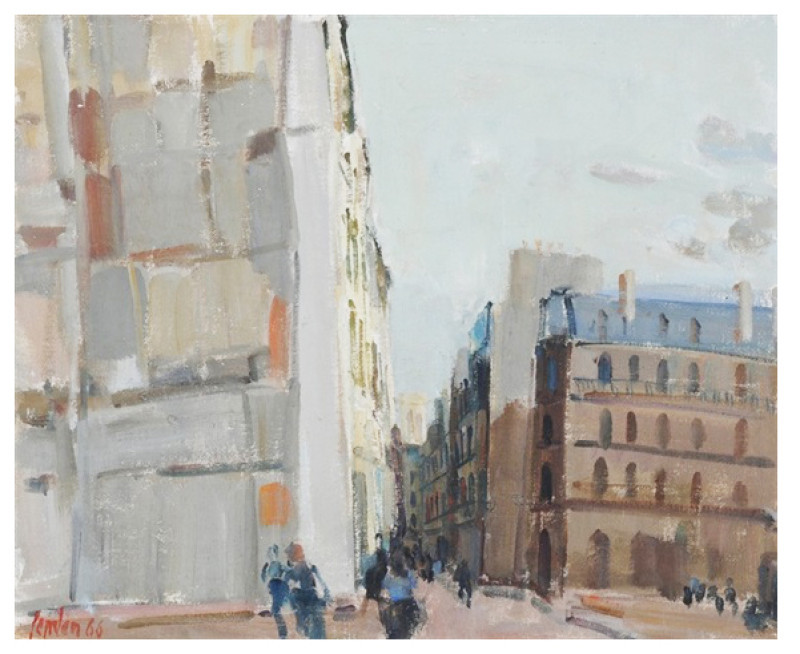 Paris, Häuser an der Rue St. Martin, 1966