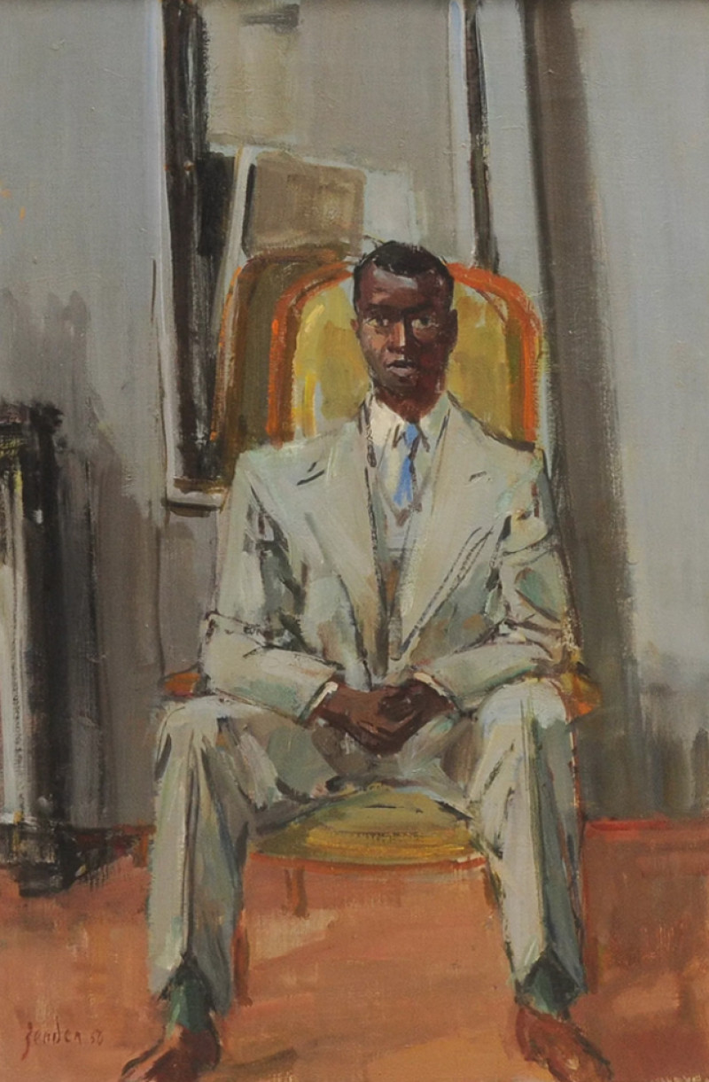 Sitzender Mann, 1950.