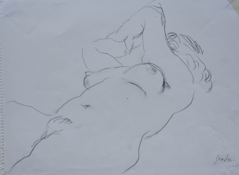 Liegender weiblicher Akt