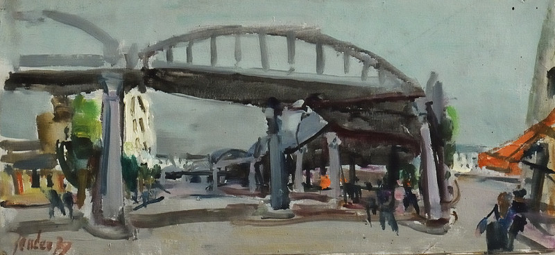 La Ligne du Métro à Montmartre, Paris, 1971