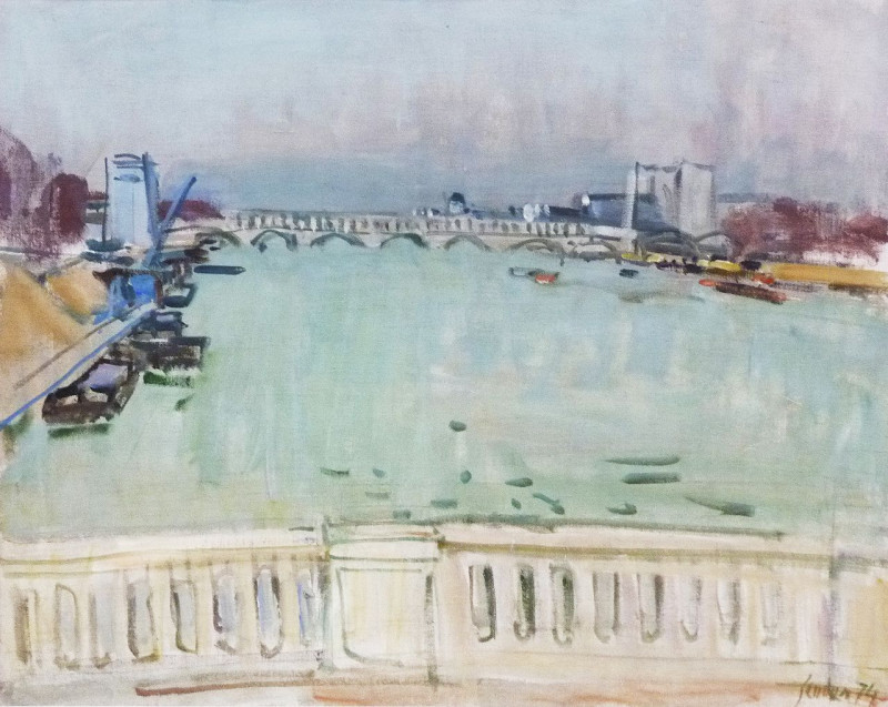 Sur le pont Dolbiac, 1974