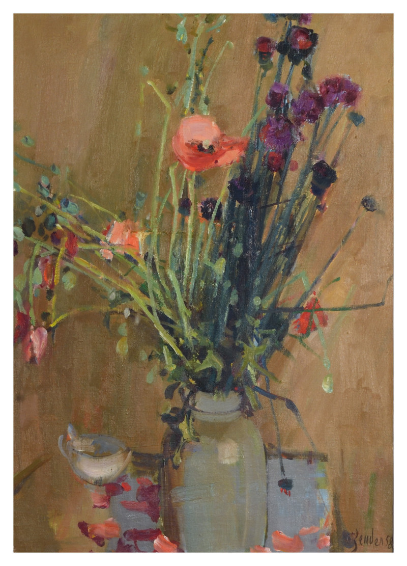 Wiesenblumen in Vase, 1958