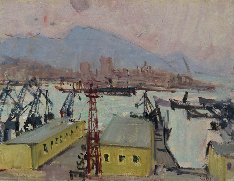 Hafen von Genua, um 1950