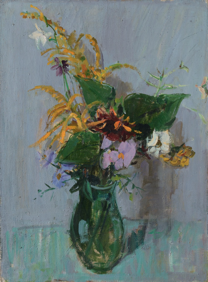 Blumenstrauss in Glasvase