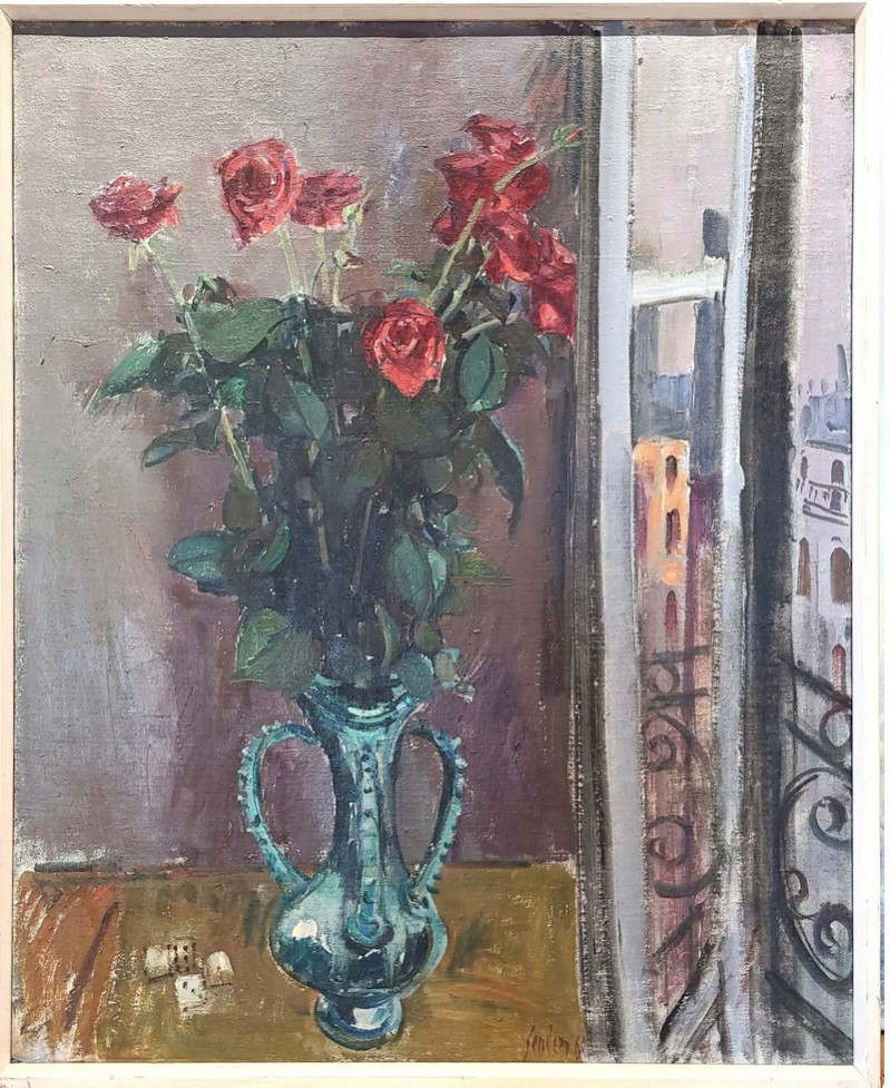 Stillleben mit Rosen, 1962. Öl auf Leinwand