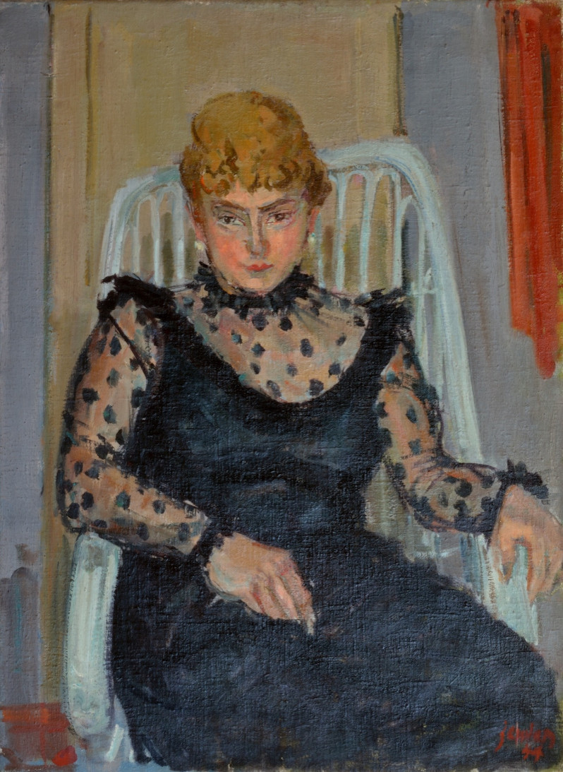 Portrait femme blonde, 1944