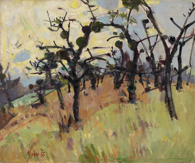 Les poiriers à Mitheuil, 1956