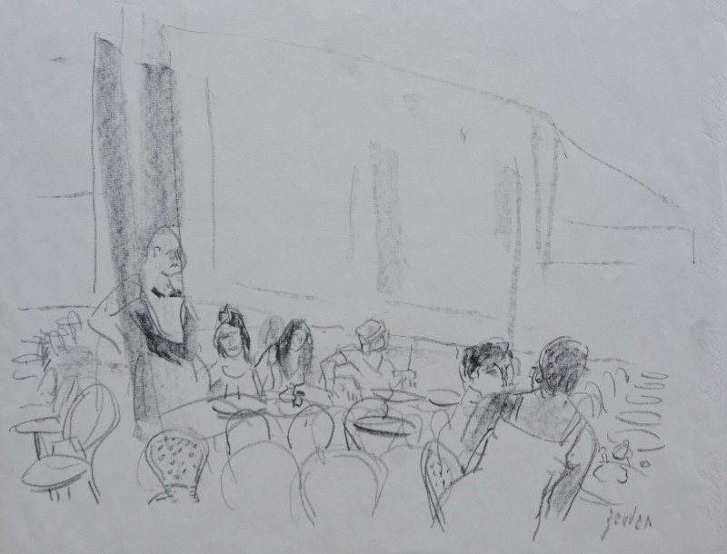 Szene im Strassencafé