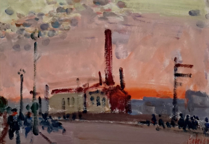 Ciel rose (Industrielandschaft Paris), ca. 1960