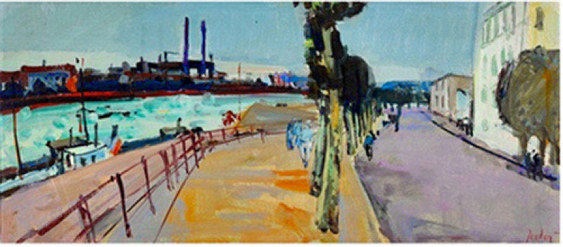 Au bord de la Seine.