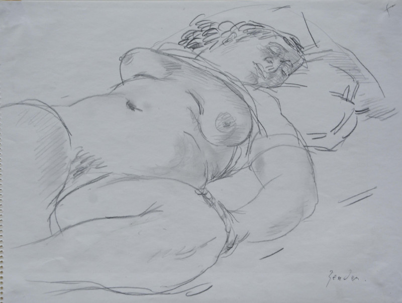 Liegender weiblicher Akt