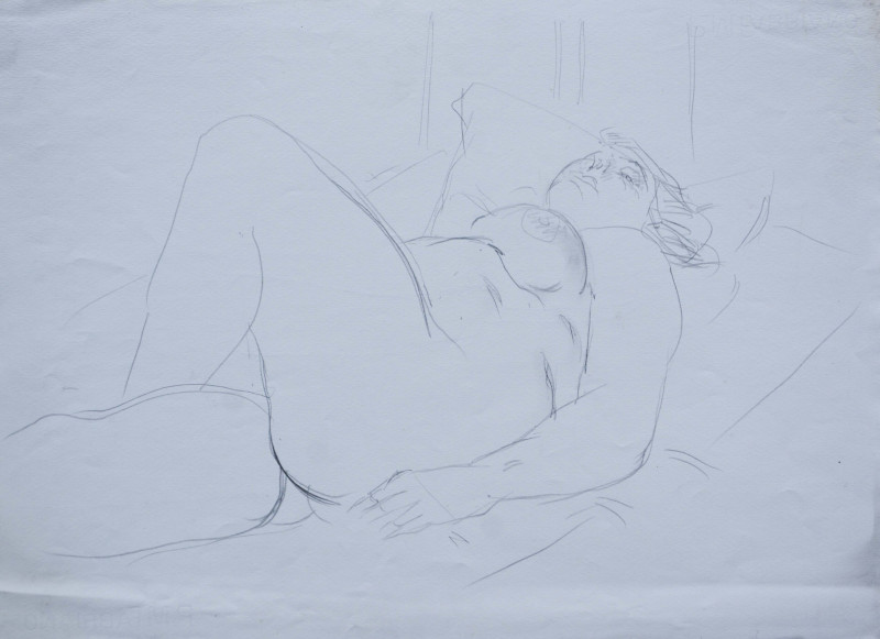 Liegender weiblicher Akt