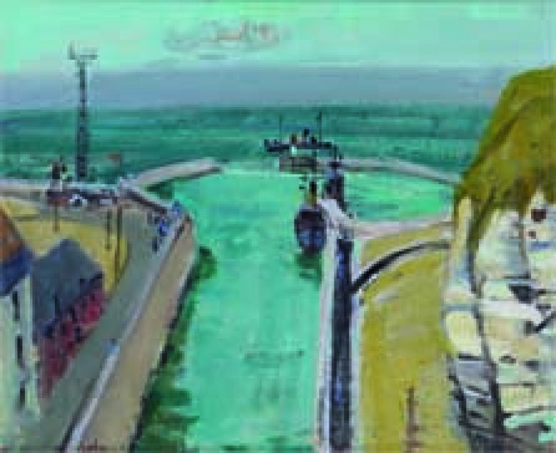 Hafeneinfahrt bei Dieppe, 1953
