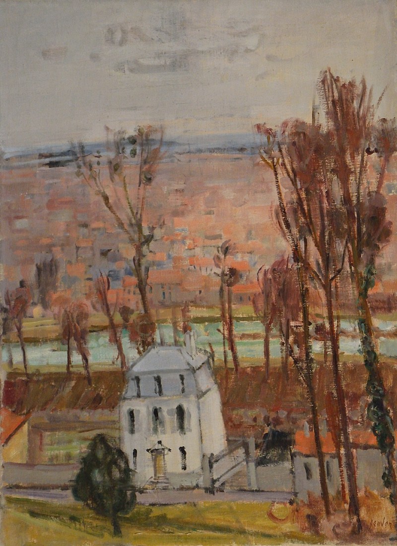 Weisses Haus am Fluss