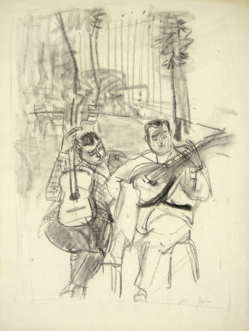 Zwei Strassenmusikanten