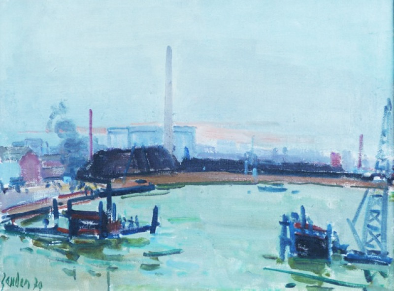 Construction d'un pont, Paris 1970