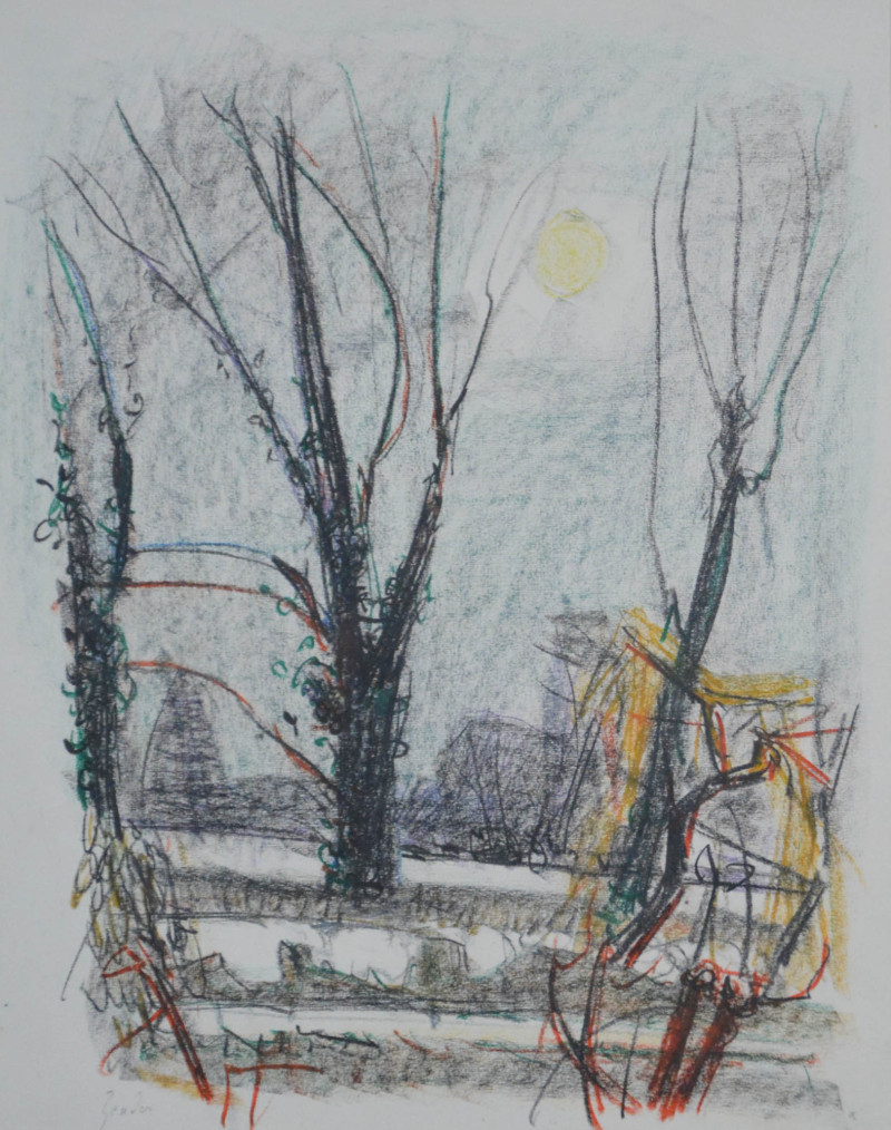 Bäume im Mondschein