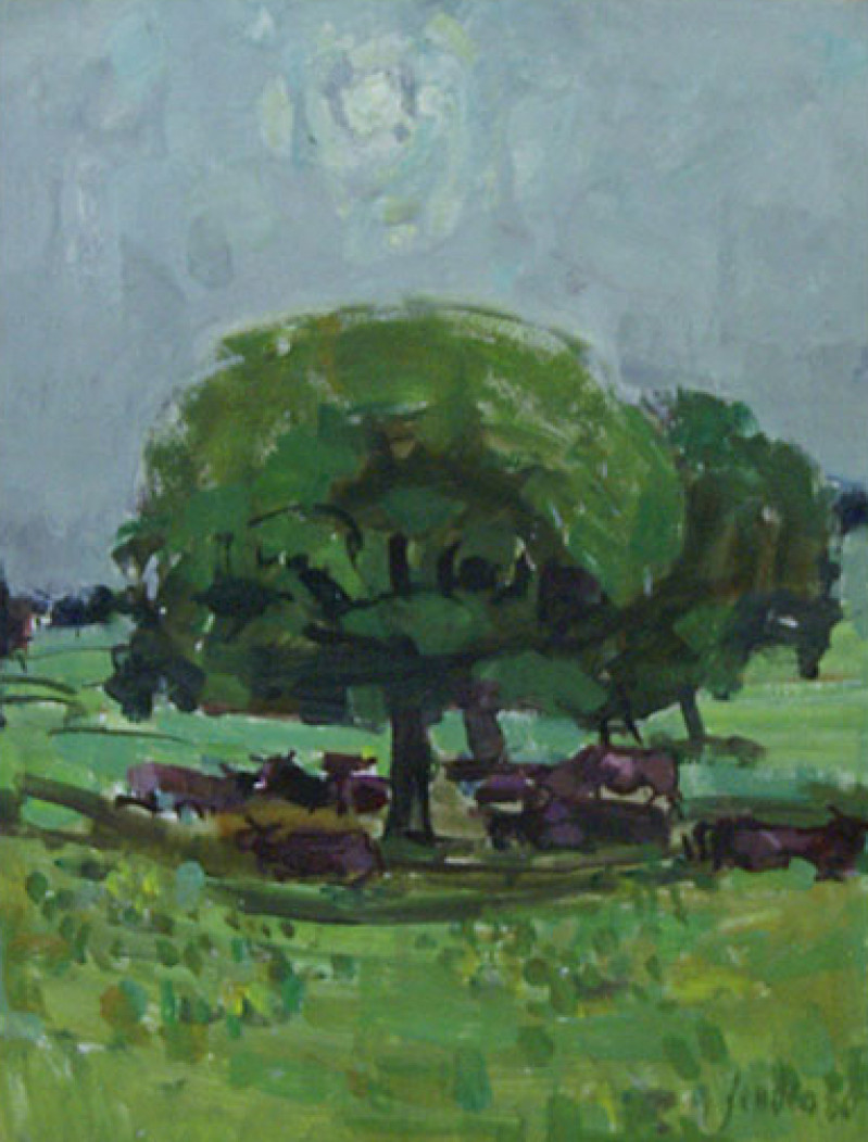 Le troupeau à l'ombre, Oberwil, 1980