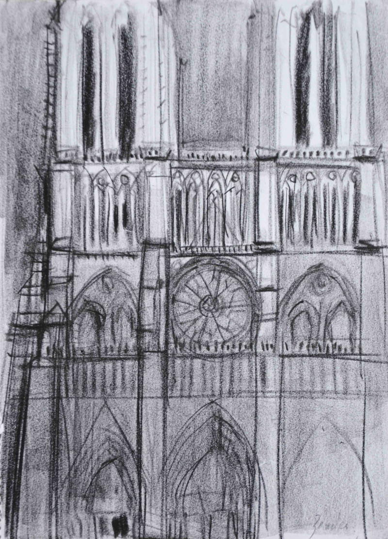 Vorderfront einer Kathedrale