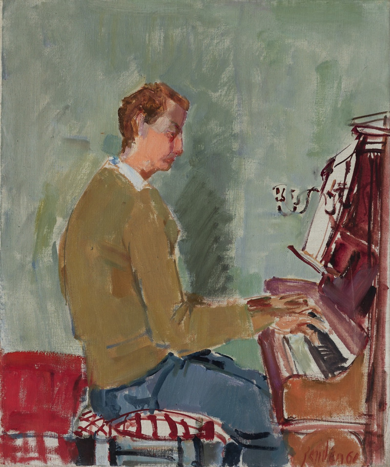 Jean-Claude Zehnder am Klavier, 1961