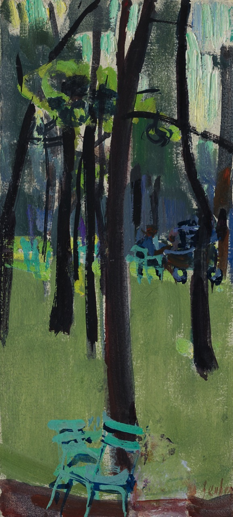 Fauteuils dans le jardin du Luxembourg