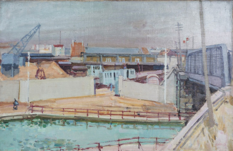 Au bord du canal, 1953