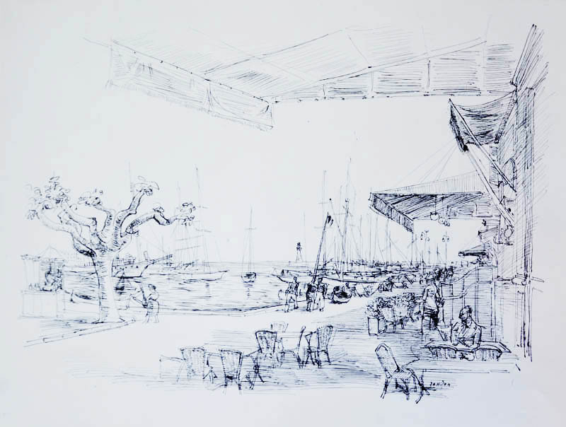 Strandszene in Cannes