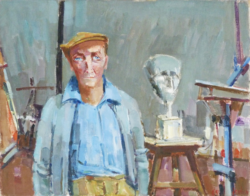Emilio Stanzani im Atelier, 1965