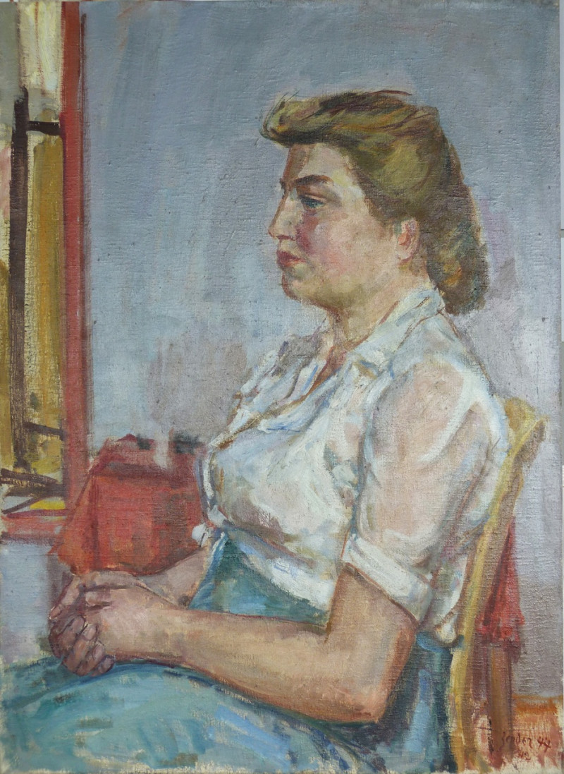 Jeune fille blonde, 1947