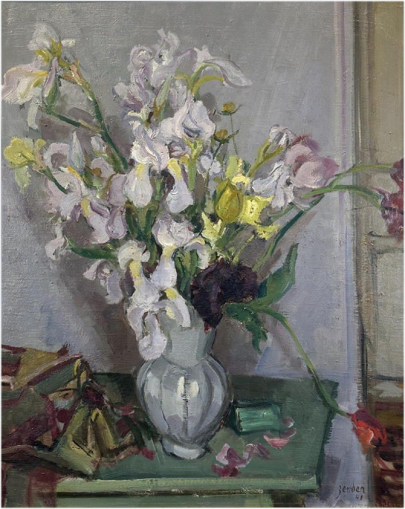 Weisse Schwertlilien, 1940