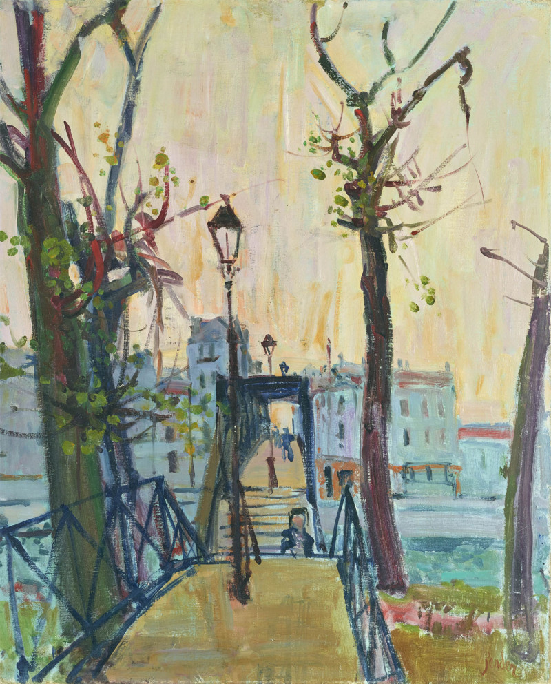 Passarelle in Paris, 1954