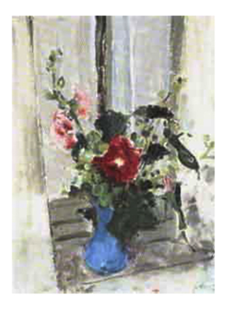 Blumenstrauss mit Malven, 1967