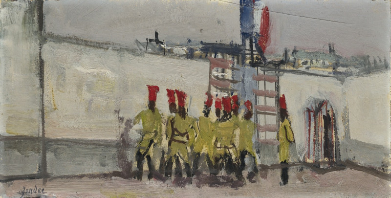 Im Kasernenhof, Paris 1939