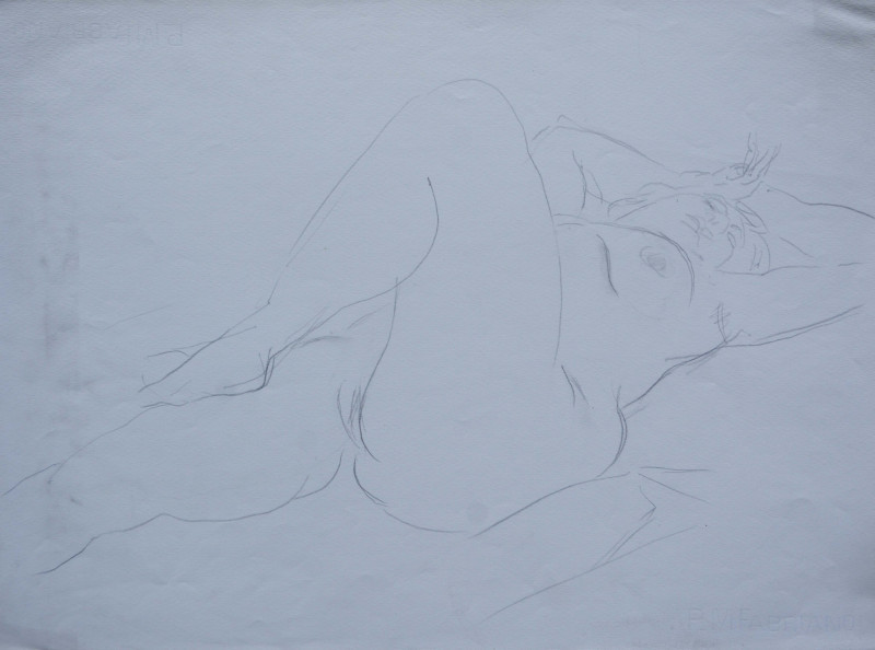 Liegender weiblicher Akt