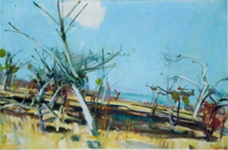 Les arbres brulés, 1956